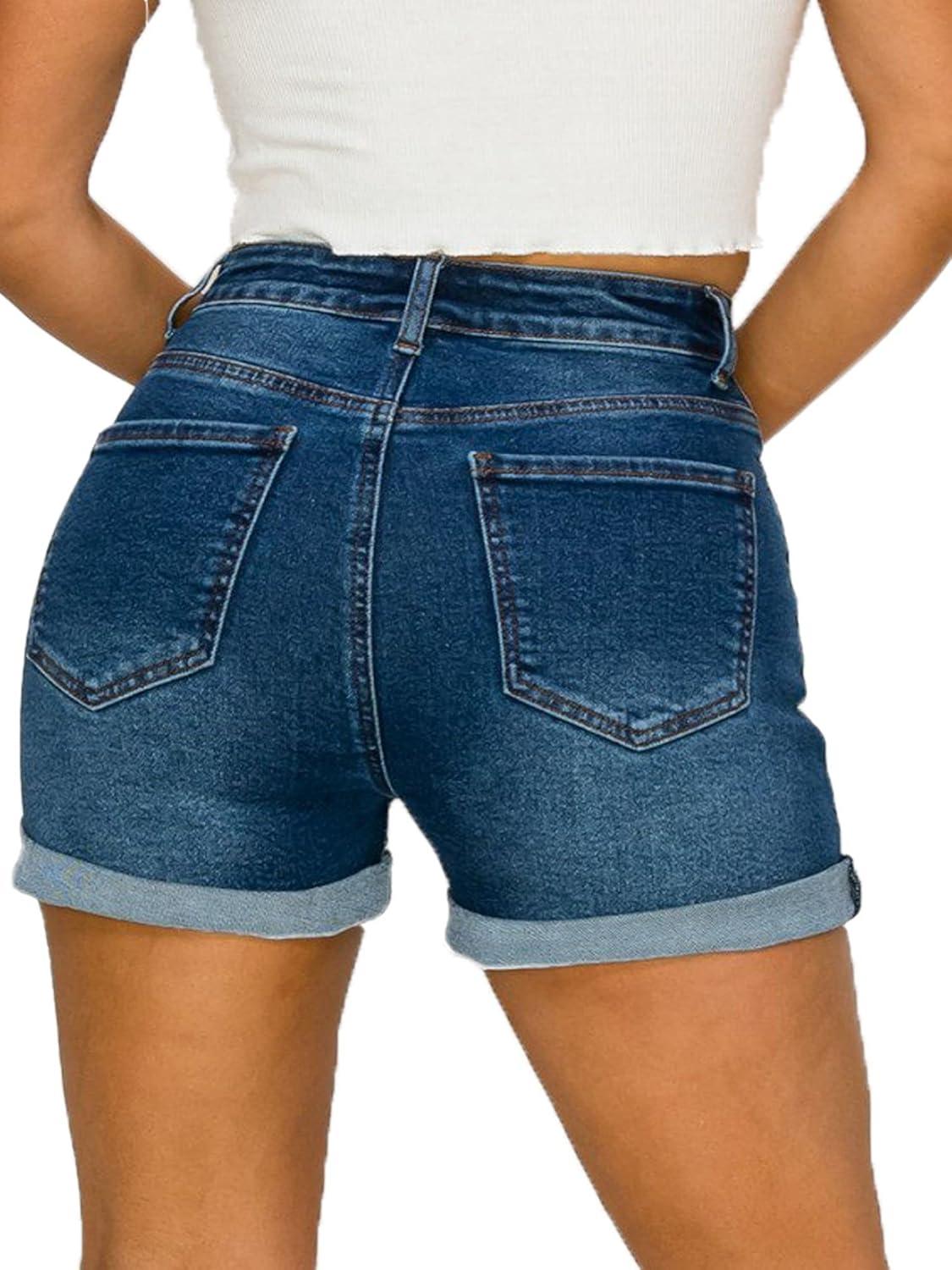 FashionMille Women's High Waist Jean Shorts you reach for