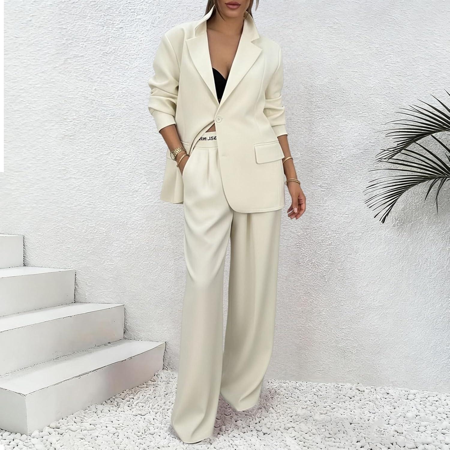 Generic Two ⁤Piece sets for Women: Blazer & Pants,‍ Your Day