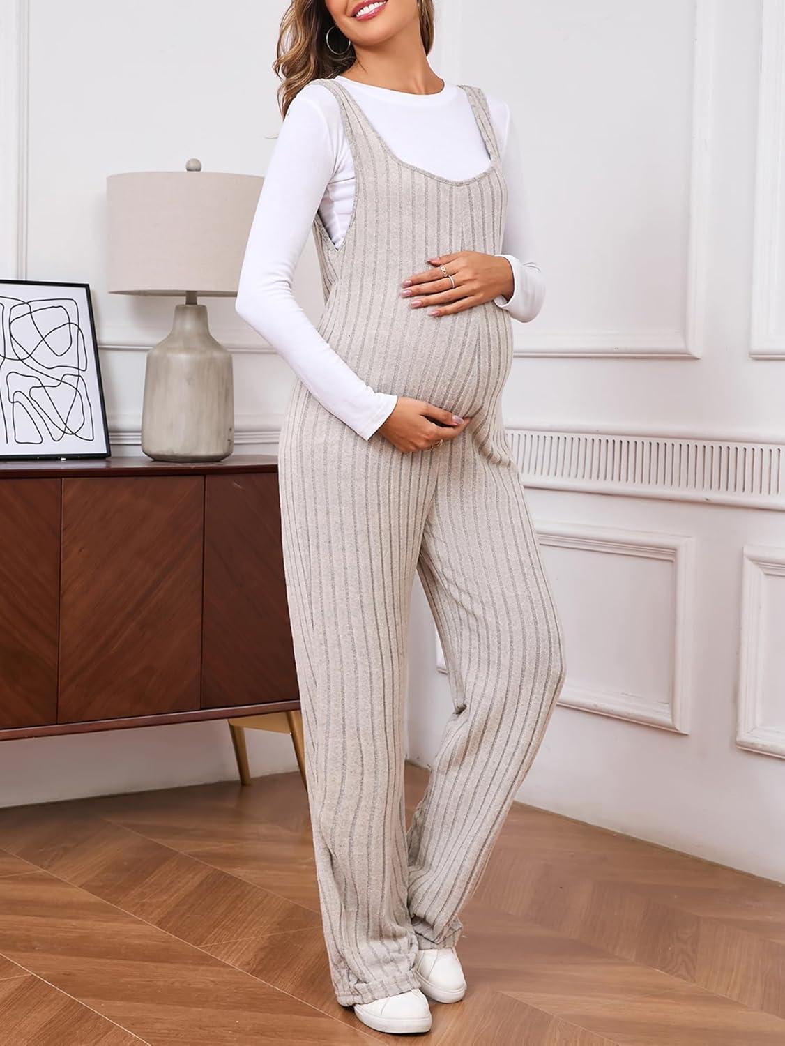 MakeMeChic Women's Maternity Jumpsuits Romper for your day