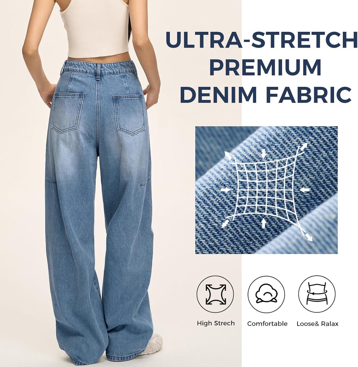 Mars power Women's Wide leg Jeans — how they fit you