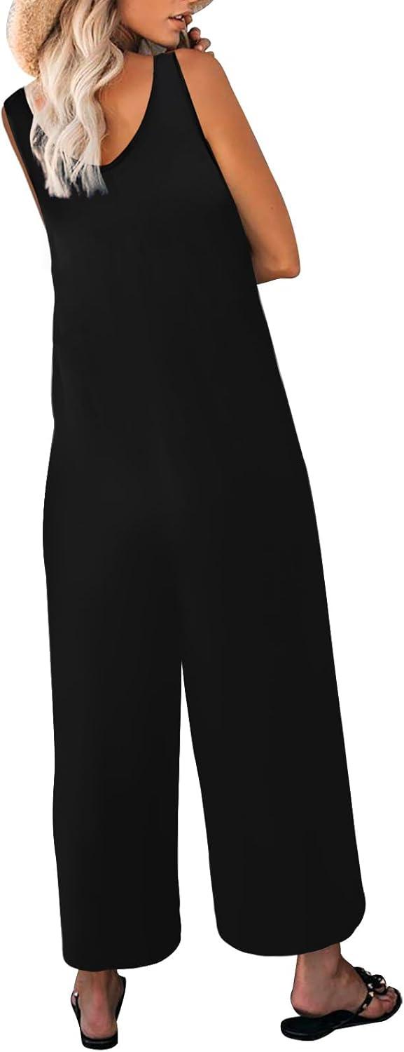 Muchpow ‍Women's Summer ⁣Tank ‌Jumpsuit — your pocketed casual