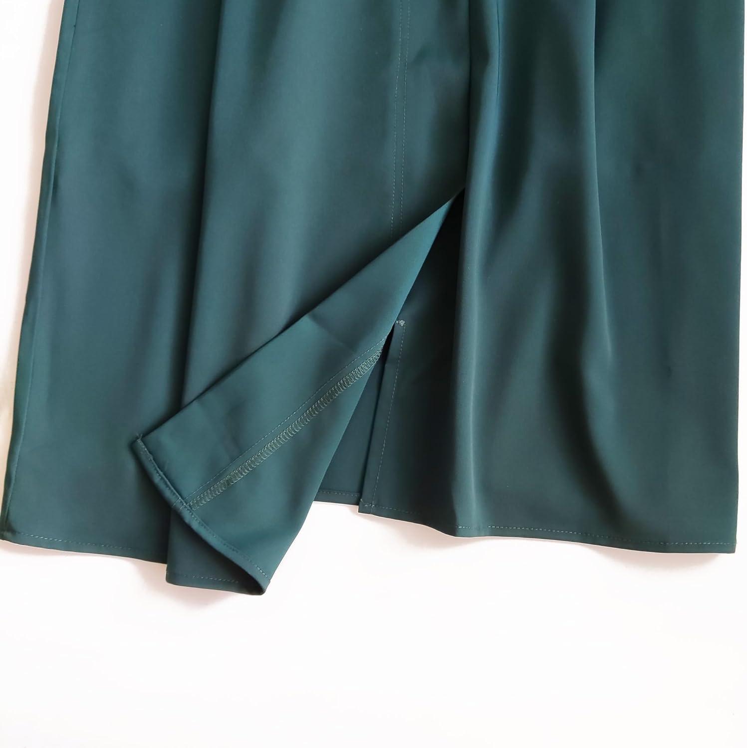 NoLabel ⁣Women's A-Line Midi Skirt with Pockets ⁤as you ​move