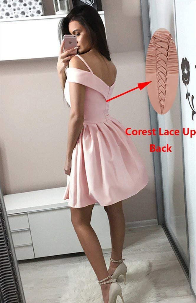 OFEECHUN Women's Cold Shoulder Satin Dress when you dance