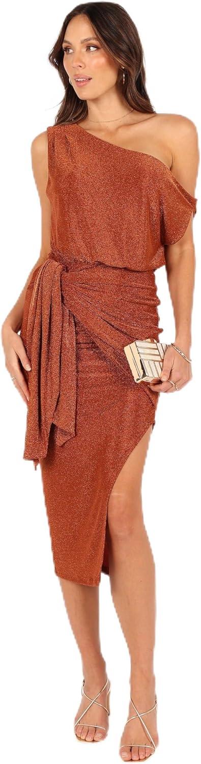 Petal & Pup Womens Santiago Off‍ Shoulder midi Dress In town