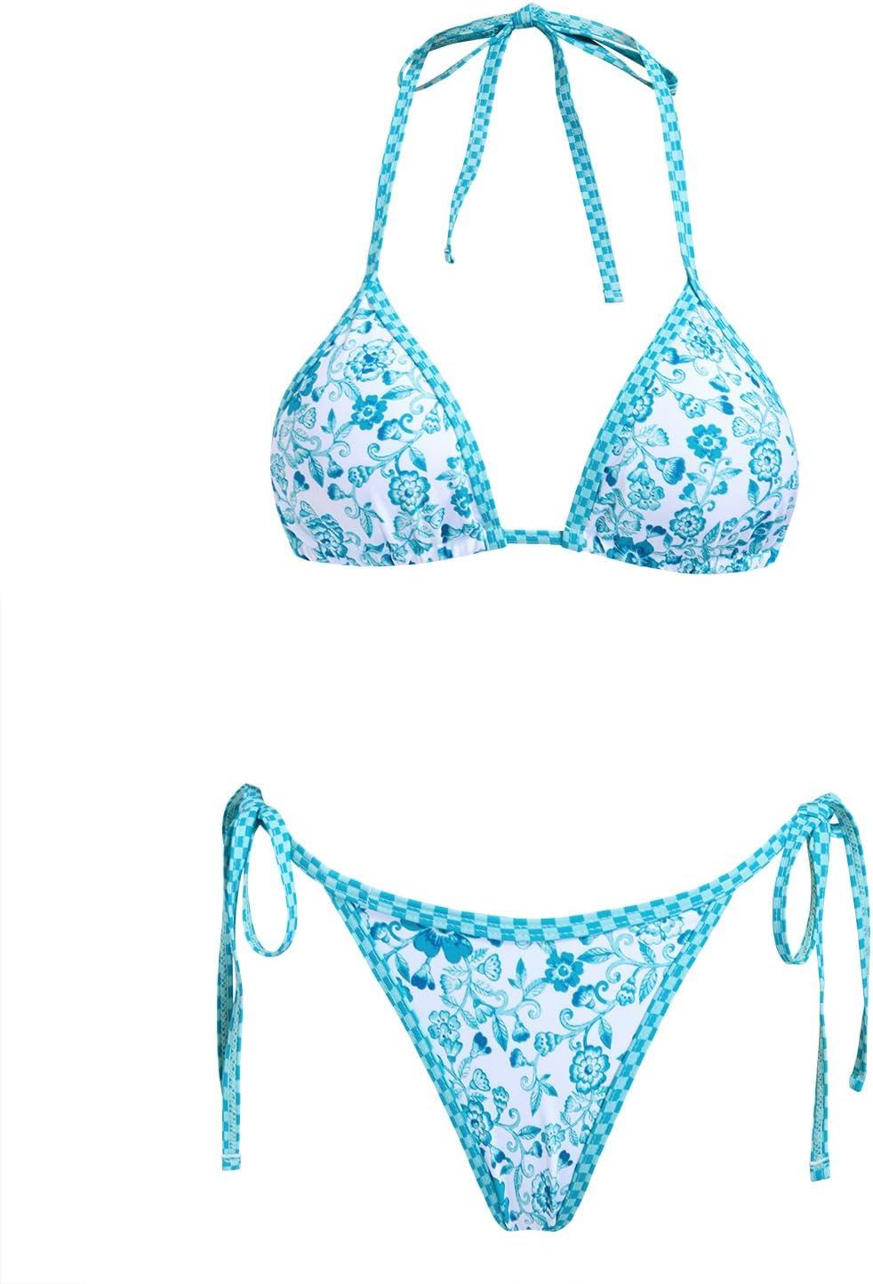 VOLAFA Women's Triangle Bikini Set: how it fits you poolside