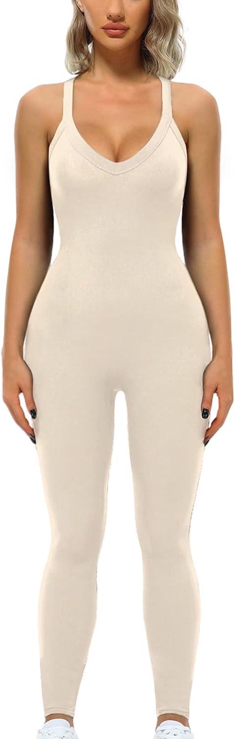 VUTRU Women's Sleeveless Bodycon Romper, how it fits you