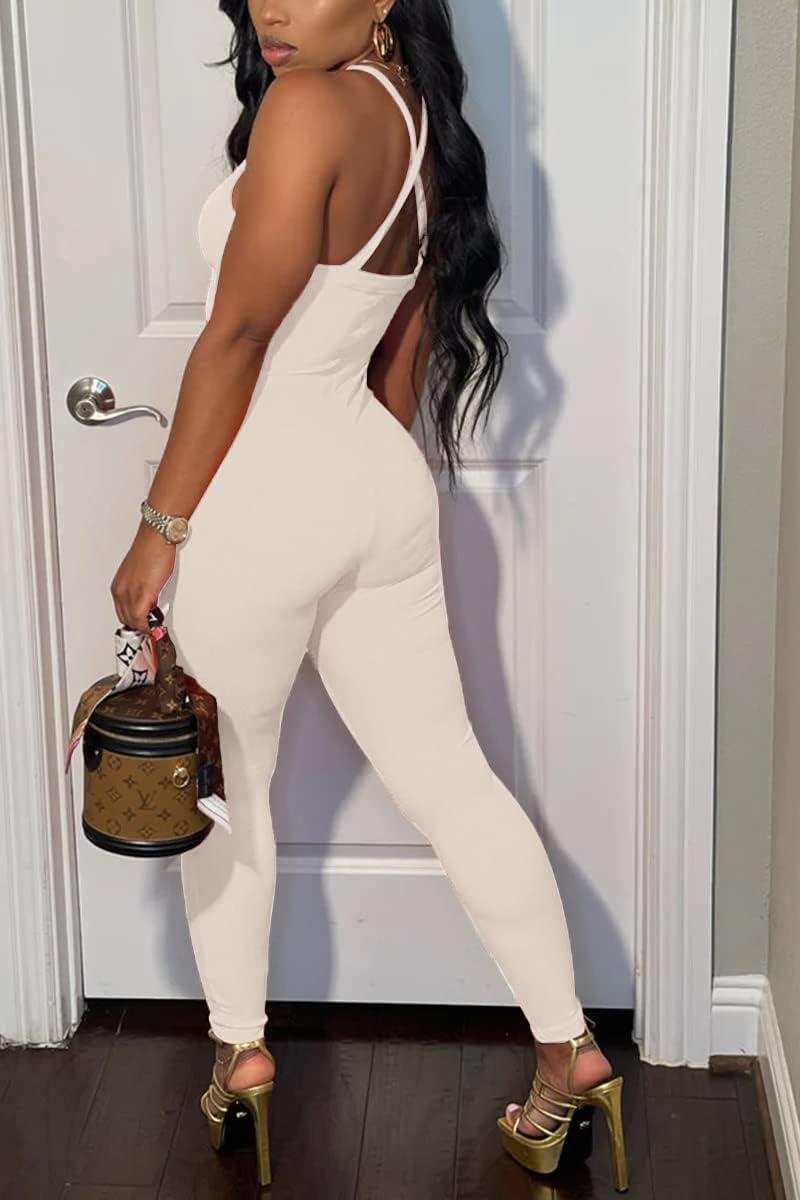 VUTRU Women's sleeveless bodycon Romper, how it fits you