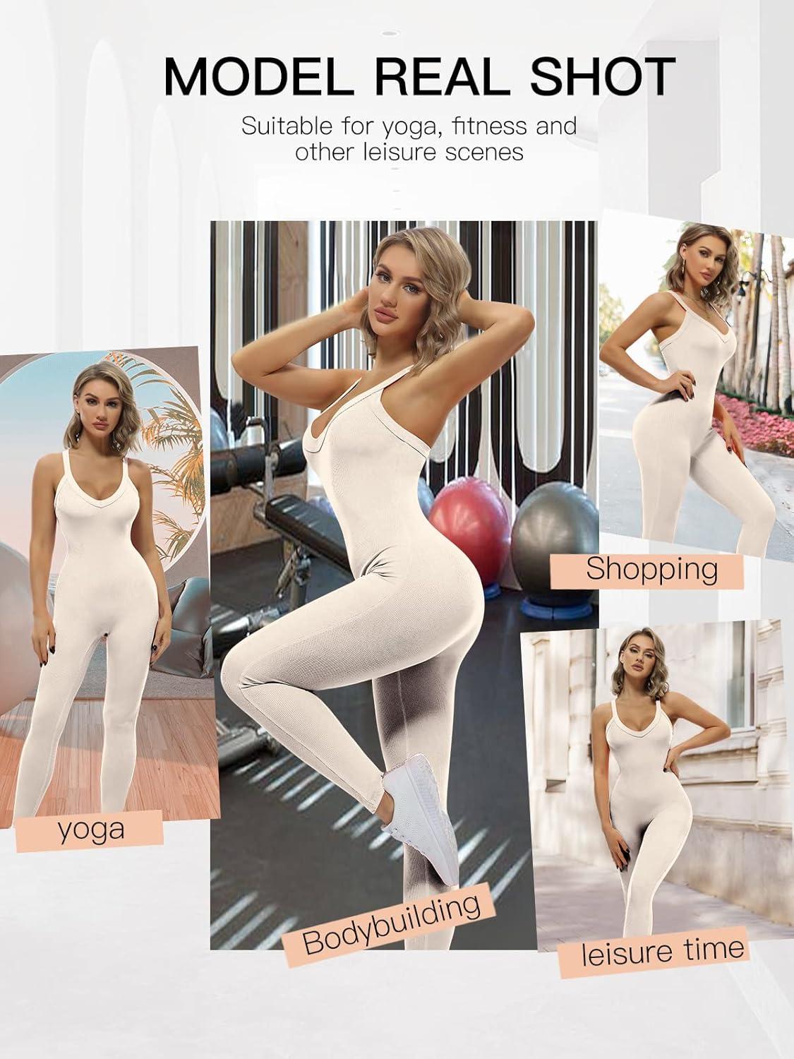 VUTRU Women's Sleeveless Bodycon Romper, how it fits you