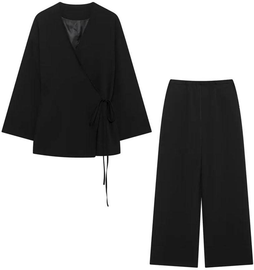 Women's Double Breasted Blazer Pants Set for your commute