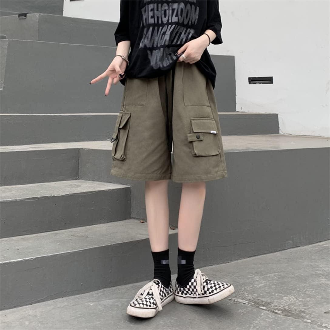 Weierpidan Women's Summer Cargo Shorts: Loose Cotton Fit for Daily Use