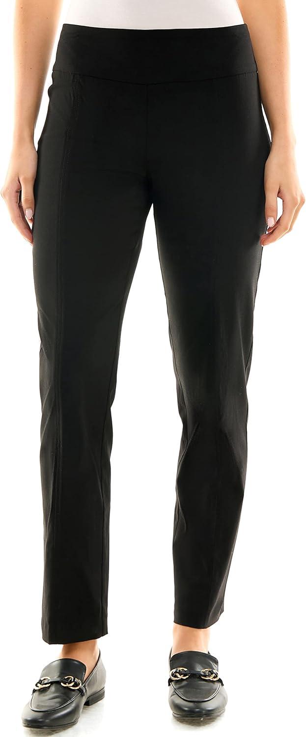 Zac & Rachel Women's Millennium Slim-Leg ‌Pull-On Pant, good for Work