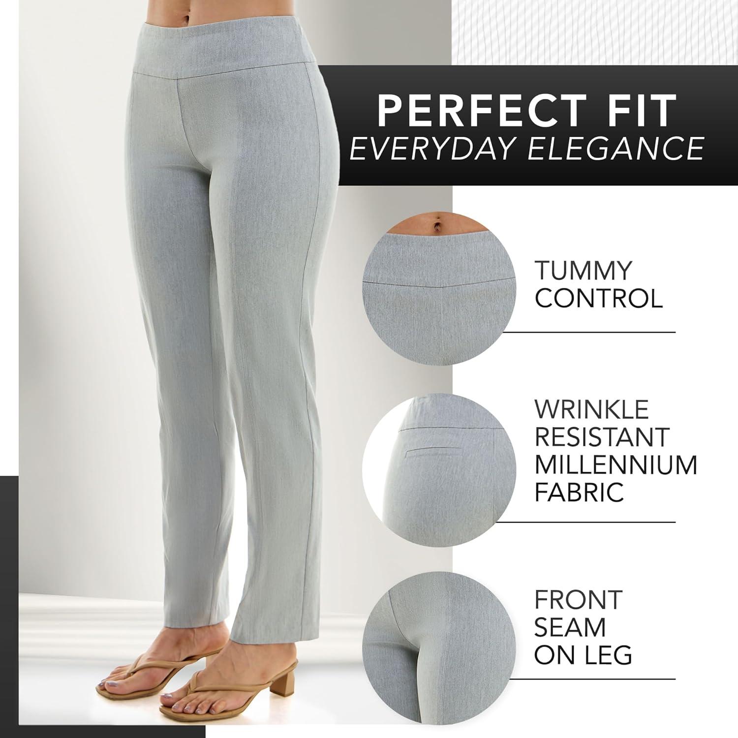 Zac & Rachel‍ Women's Millennium⁢ Slim-Leg Pull-On​ Pant, Good for Work