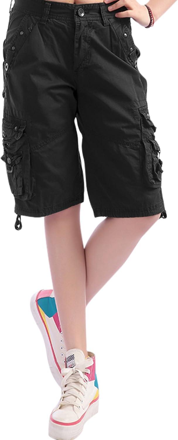 Chouyatou Women's Multi-Pocket Bermuda Cargo shorts For Everyday ⁤Wear