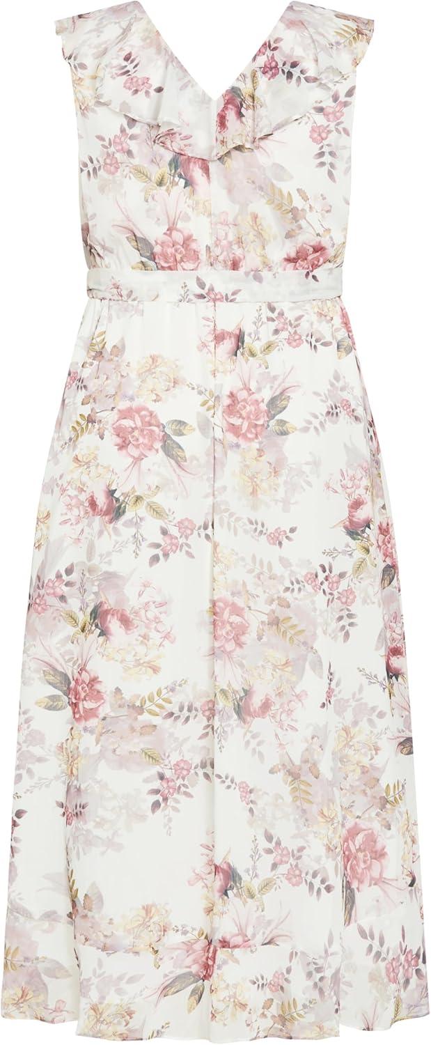 City ​Chic Women's Plus Size Maxi⁣ Cocktail Dress‍ -‌ Ella⁣ jane In White