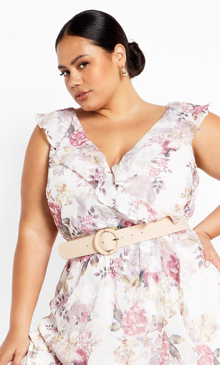 City Chic⁤ Women's⁢ Plus​ Size Maxi ‌cocktail Dress - Ella Jane In White