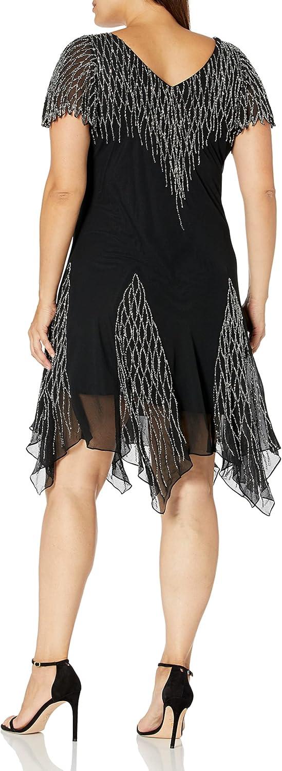 J Kara Women's Short Beaded Dress and How It Moves Under Lights