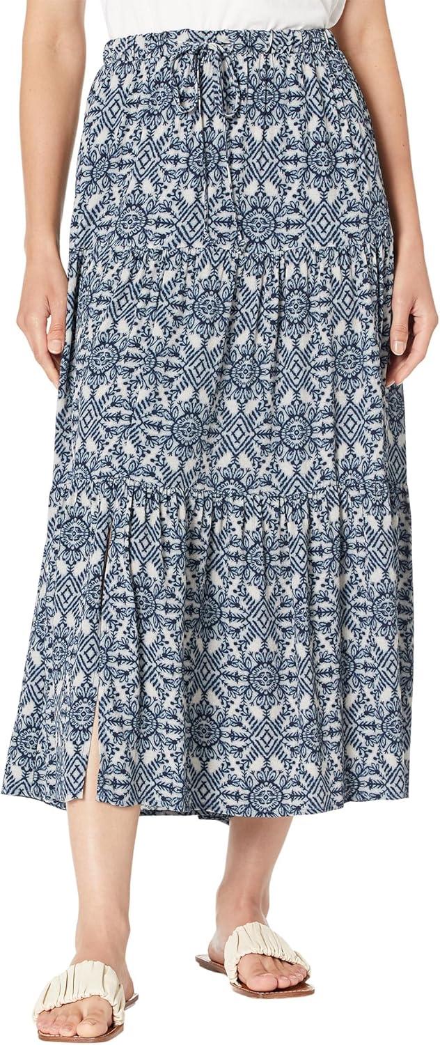 Karen Kane⁤ Women's Tiered ‌midi Skirt: Batik Layers for Everyday Wear