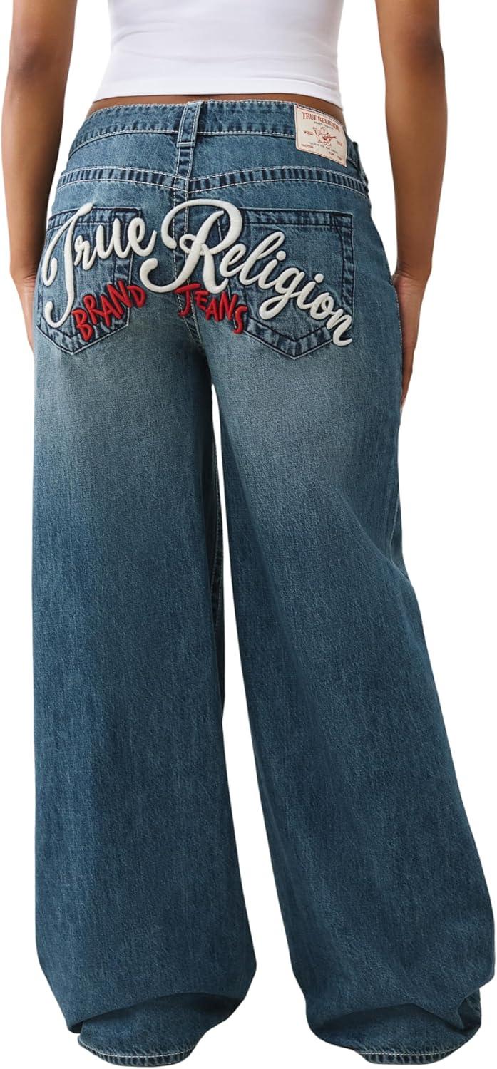 True Religion ⁣Women's Jessie Super ​Baggy Jeans In Casual street Looks