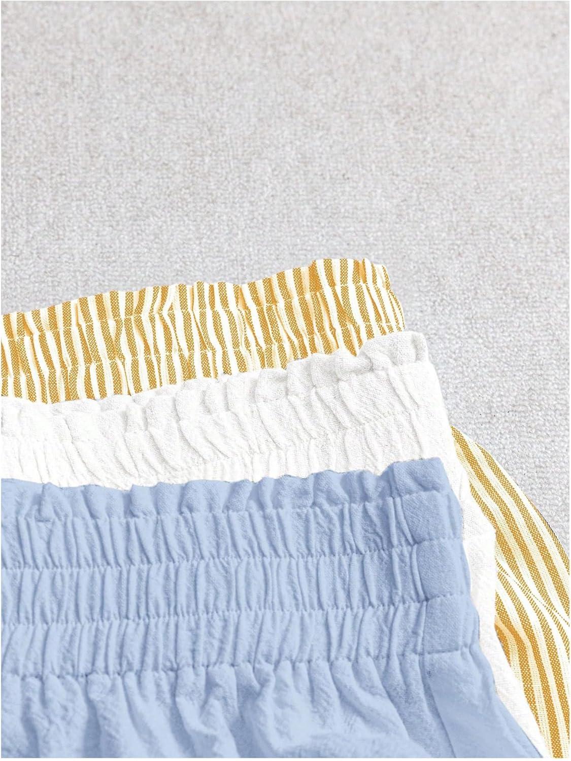 WDIRARA Women's 3 Pack Linen Shorts: Everyday Lounge Wear