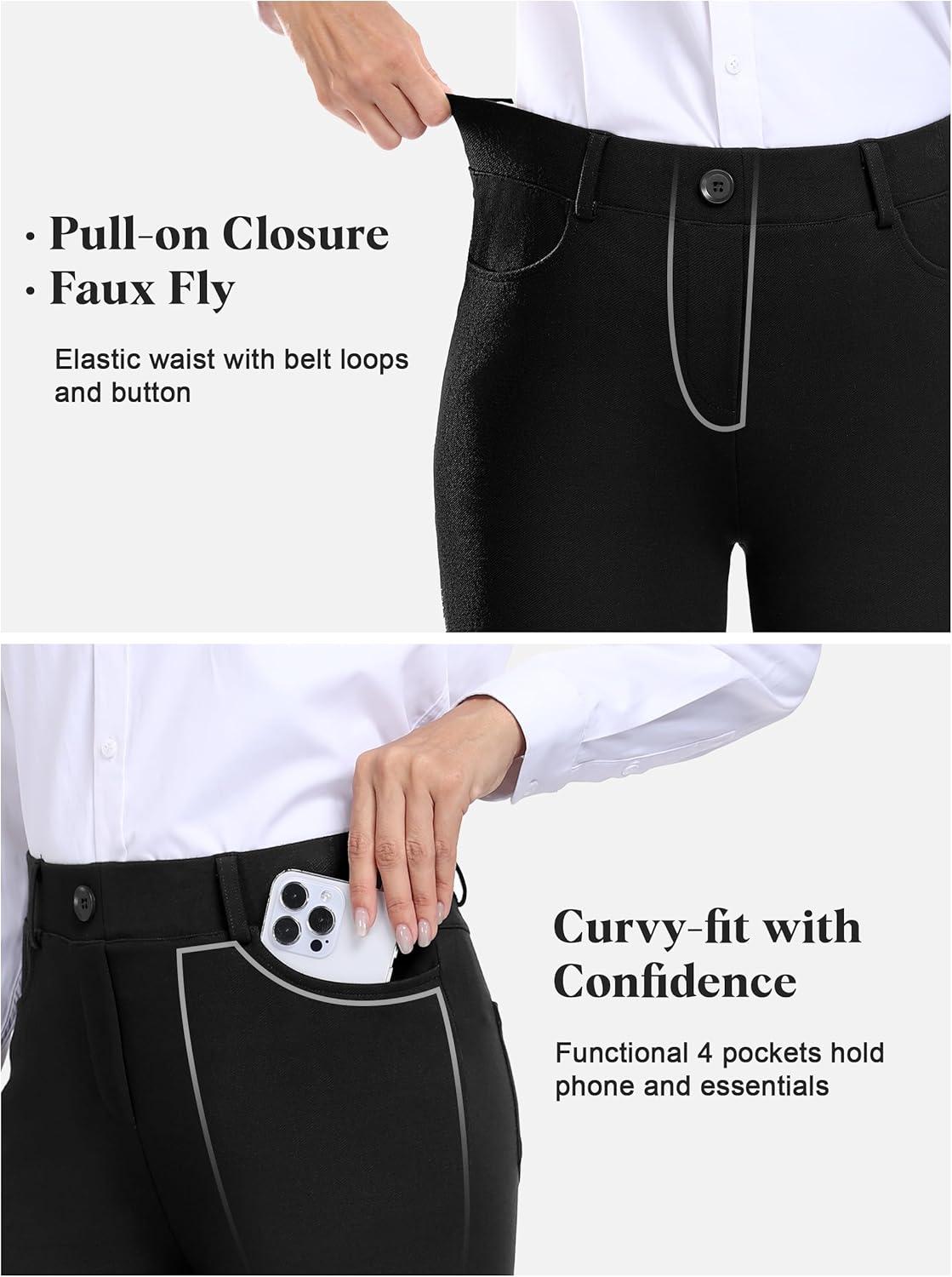 Work flex Tall Women's Bootcut Dress Pants For Long​ office‍ Days
