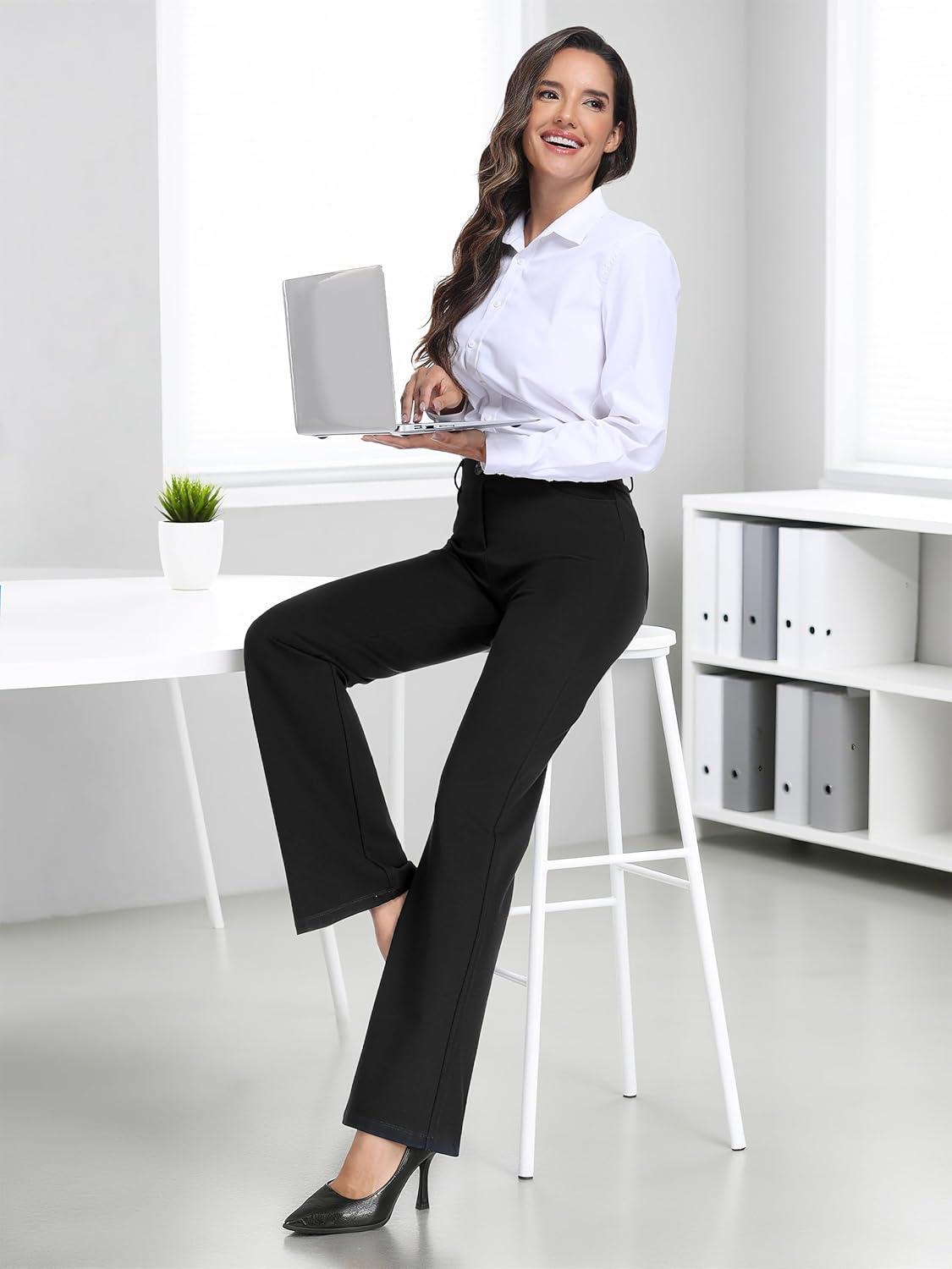 Work Flex Tall Women's Bootcut Dress Pants For⁢ Long​ Office Days